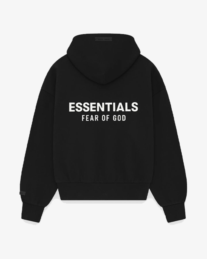 FOG ESSENTIALS HOLIDAY24 CLASSIC FULL ZIP UP HOODIE JET BLACK