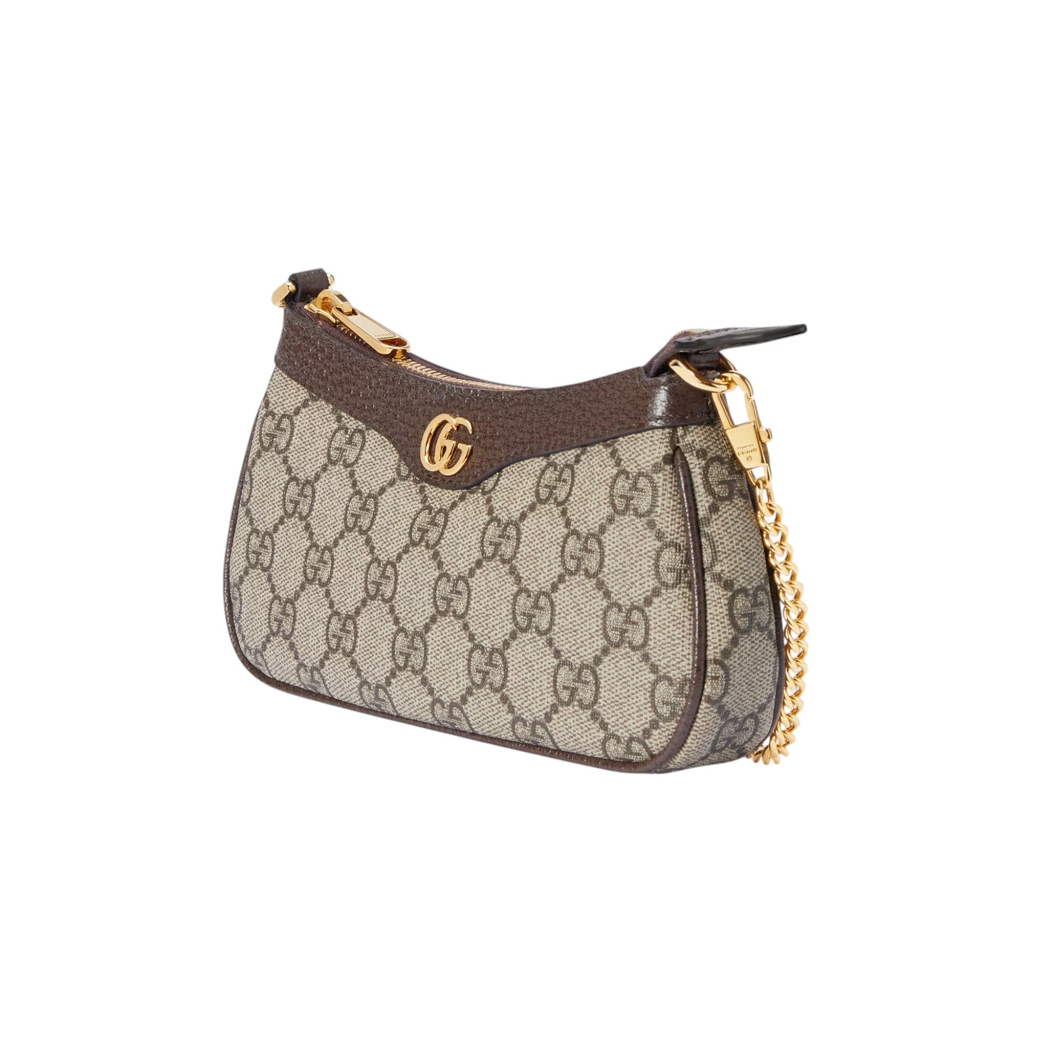 Gucci Ophidia Small Bag Beige and Ebony GG Supreme Canvas