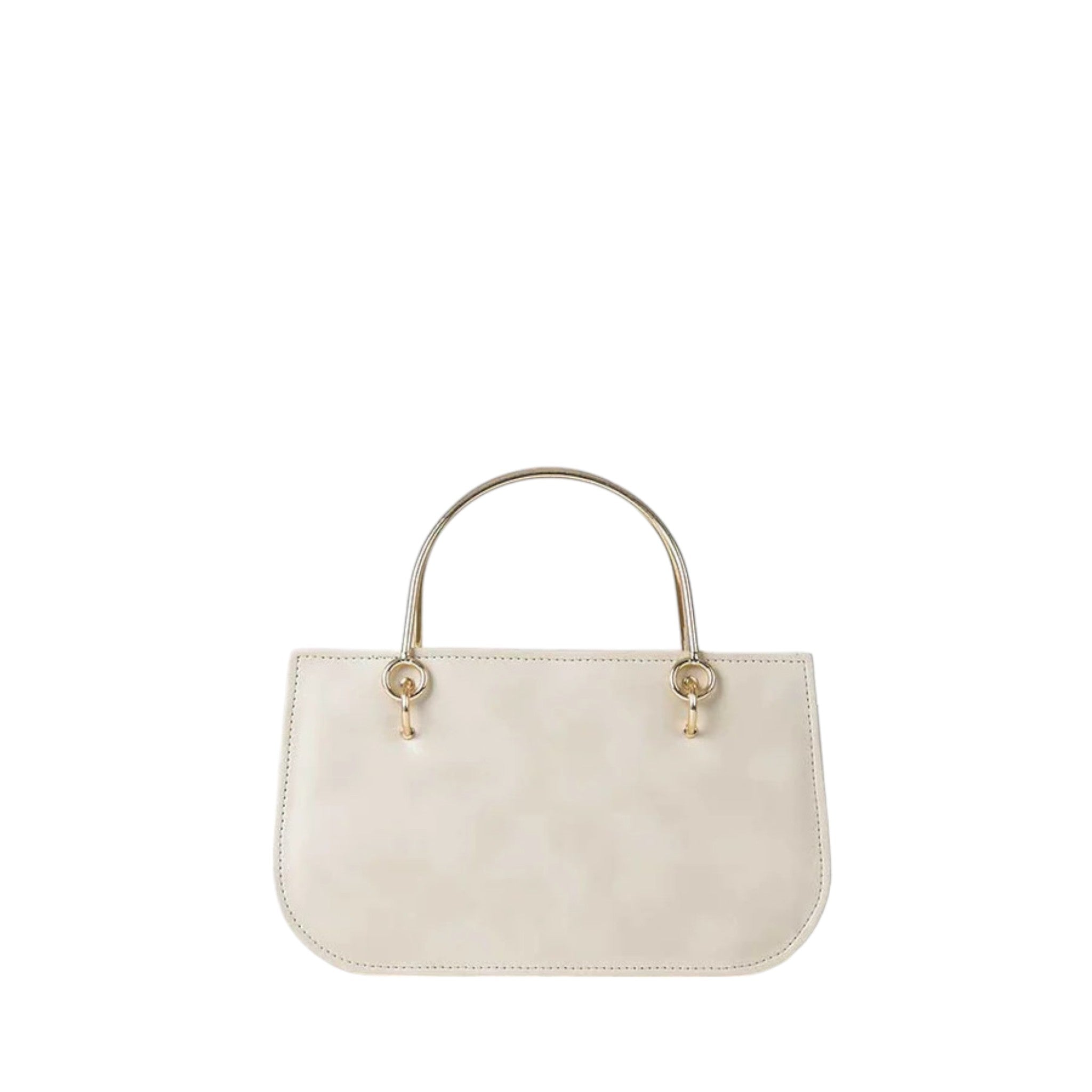 Roman Corvette Beige Plain Leather Bag