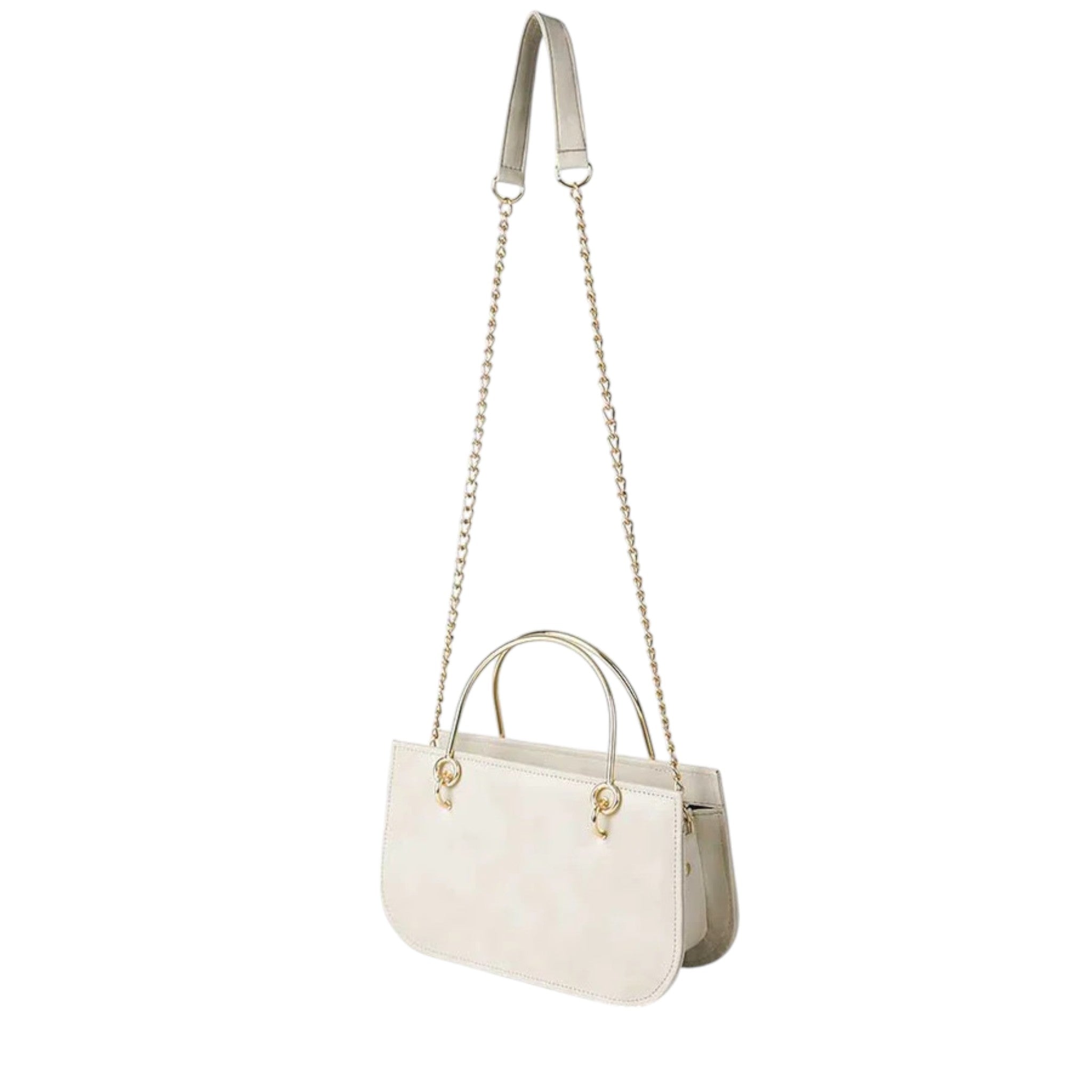 Roman Corvette Beige Plain Leather Bag