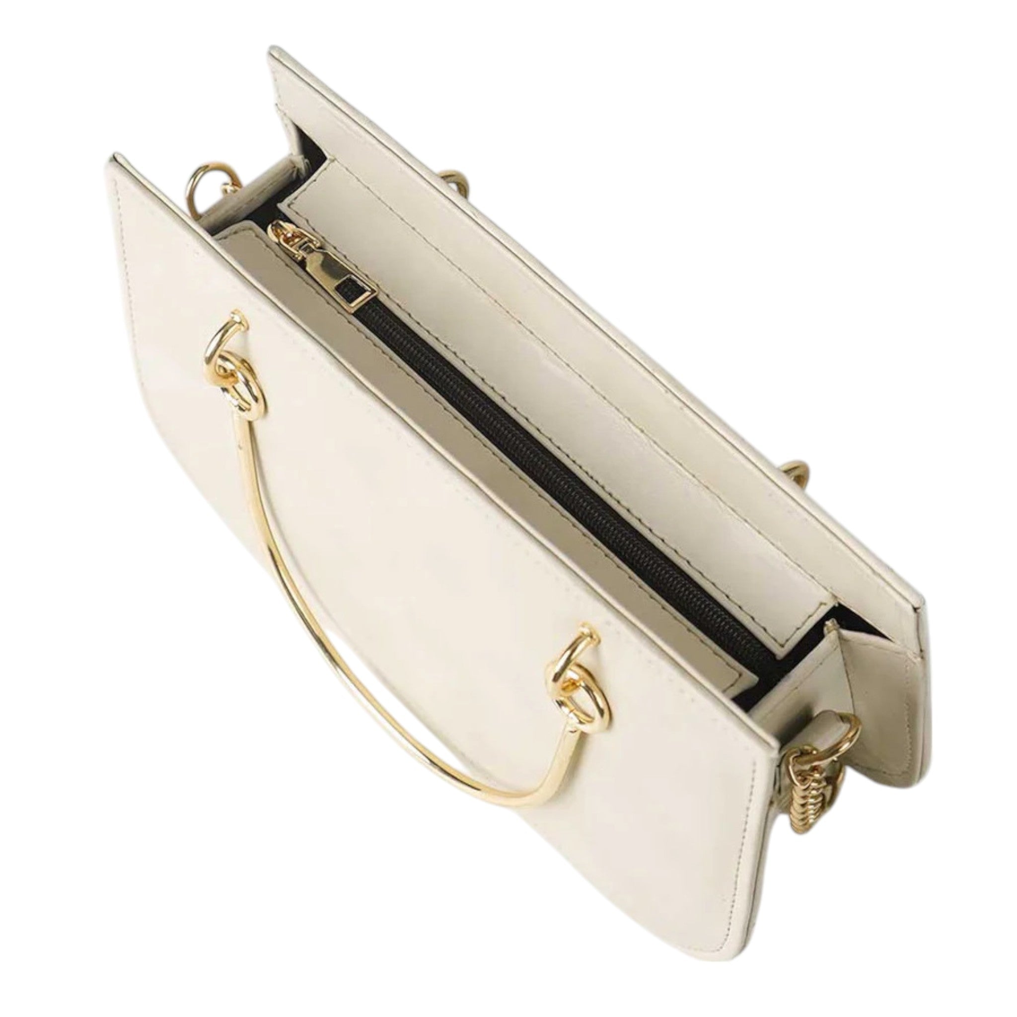 Roman Corvette Beige Plain Leather Bag